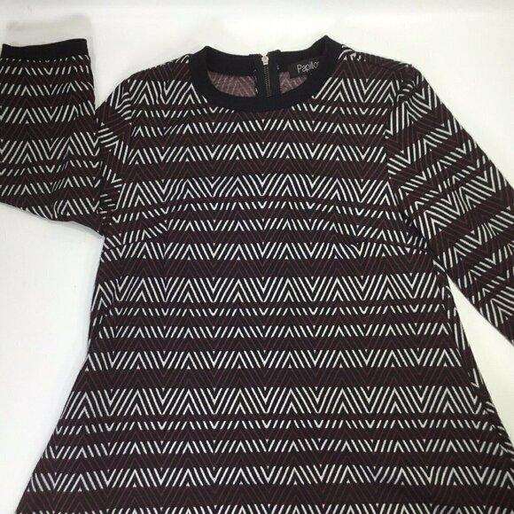 Swing dress~Loose Fit~Stretch Knit~Pockets~Chevron - Picture 8 of 10